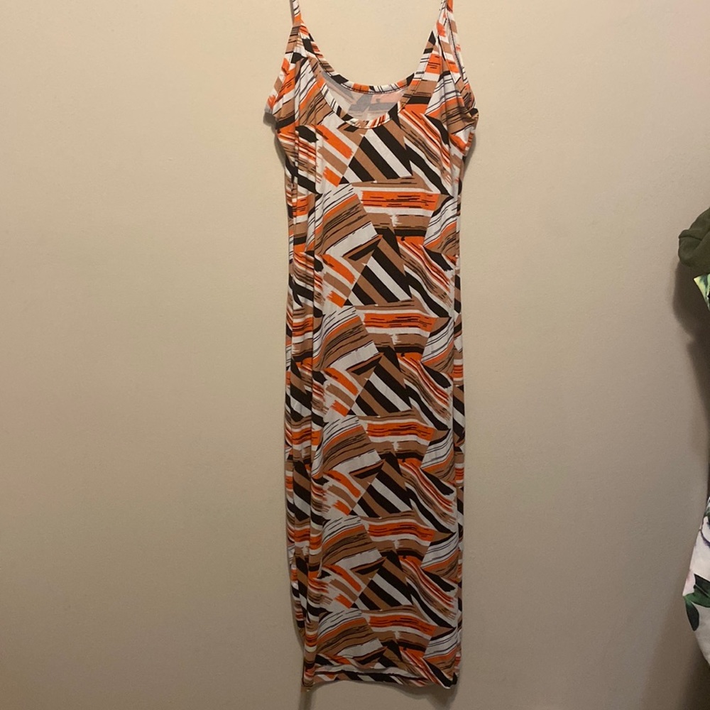 Abstract Body Con Dress